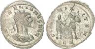 Antike / Römische Kaiserzeit / Aurelianus Antoninian, Aurelianus, 270-275, Jupiter n.l.st. Aurel. einen Globus überr., FIDES MILITVM -