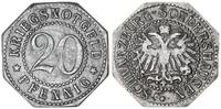 Nebengebiete / Schwarzburg-Sondershausen 20 Pfennig off. Notgeld -