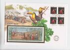 Costa Rica 5 Colones-Banknote in Numisbrief Costa Rica, 5 Colones-Banknote in Numisbrief -