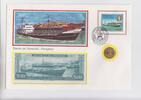 Paraguay 500 Guarani-Banknote + 25 Centimo Numisbrief -