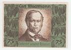 Kolonien Afrika 75 Pfennig, Deutsch- Hanseatischer Kolonialgedenkt Carl Woermann 4.11.1921 75 Pf, Deutsch- Hanseat. Kolonialgedenktag -