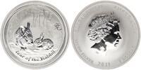 Australien 1 Dollar Jahr des Hasen Lunar II Serie 1oz Silber -