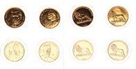 Kongo 4 x 1 Franc Johannes Paul II. im Kongo 1979 -