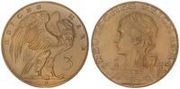 Deutschland /Weimar 3 Mark Motivprobe in Bronze VS und RS neues Design -