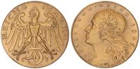 Deutschland /Weimar 3 Mark Motivprobe in Bronze VS 1 und RS2 neues Design -