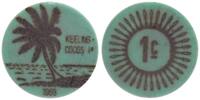 Keeling Cocos Islands 1 Cents grün -