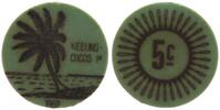 Keeling Cocos Islands 5 Cents grün -