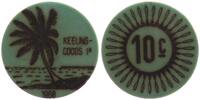 Keeling Cocos Islands 10 Cents grün -