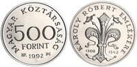 Ungarn 500 Forint 650 Jahre Todestag Karoly Robert Emekere -