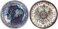 Deutsches Kaiserreich - Anhalt 5 Mark Hochzeit Jubiläum Friedrich II. und Marie -