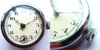 "Foreign", Damen Taschenuhr, Foreign (für d. Export bestimmt) DAMEN TASCHENUHR, versilbert, gute Funktion, -