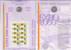BRD 10 DM Numisblatt Expo Hannover - Münze und Briefmarken -