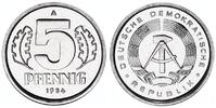 DDR 5 Pfennig Aluminium -
