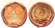 Deutschland / DDR 20 Pfennig Originalrolle 50 x 20 Pfennig =10 Mark -