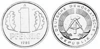 Deutschland / DDR 1 Pfennig Aluminium -