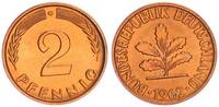BRD 2 Pfennig Aus Originalrolle -