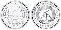 DDR 5 Pfennig Aluminium -