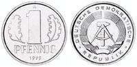 Deutschland / DDR 1 Pfennig Aluminium -