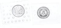 DDR 1 Pfennig Aluminium in original Folie der Staatsbank -