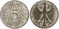 BRD 5 DM Heiermann zeitgenössische Umlauffälschung -