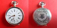 Schweiz, Damen Taschenuhr, schöne DAMEN TASCHENUHR, Silber-0,800, Zylinderhemmung, gute Funktion, ca. 1910, -