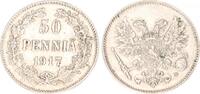 Finnland/Russland 50 Penniä Finnland/Russland 50 Penniä Silber 1917 -