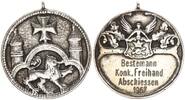 BRD Silberne Schützenmedaille Osterode im Harz Bestemann Konk. Freihand Abschiessen -