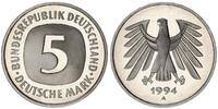 Deutschland / Bundesrepublik 5 Mark 5 DM Kursmünze 1994A TOP-Erhaltung ! Polierte Platte (PP, Proof) -