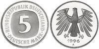 Deutschland / Bundesrepublik 5 Mark 5 DM Kursmünze 1996 A TOP-Erhaltung - Seltenes Jahr Polierte Platte (PP, Proof) -