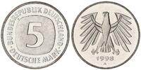 Deutschland / Bundesrepublik 5 Mark 5 DM Kursmünze 1998 A TOP-Erhaltung ! Seltenes Jahr. prägefrisch-stempelglanz -