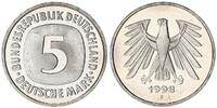 Deutschland / Bundesrepublik 5 Mark 5 DM Kursmünze 1998 F TOP-Erhaltung ! Seltenes Jahr. prägefrisch-stempelglanz -