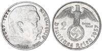 3. Reich 2 Mark Paul von Hindenburg J.366 -