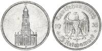 Drittes Reich 5 Mark Garnisonkirche ohne Datum J.357 -