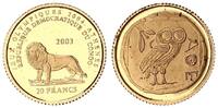 Kongo 20 Francs Eule von Athen 1/25oz Gold -