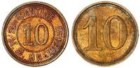 Kolonien / Afrika / China / Kiautschou 10 Pfennig Schiffsgeld der SMS Gneisenau -