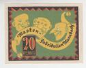 Manebach, Thüringen 20 Pfennig Notgeldschein Manebach, 20 Pfennig Notgeldschein, 1921 -