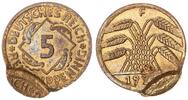 Deutschland / Weimar 5 Pfennig Fehlprägung Doppelprägung der Wertseite !!! -