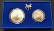 USA 1 Dollar +Half Dollar Congressional Coins -