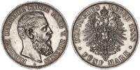 Deutsches Kaiserreich - Preußen 5 Mark Friedrich III. -