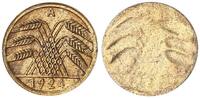 Deutschland / Weimar 5 Pfennig Fehlprägung: einseitig geprägt nur Bildseite -