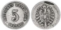 Dt. Reich / Kaiserreich 5 Pfennig Fehlprägung : Prägefehler und dezentriert! -