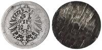 Deutschland / Kaiserreich 5 Pfennig J.3 Fehlprägung: geplatzer Schrötling -