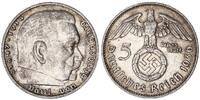 Drittes Reich 5 Mark Paul von Hindenburg J.367 besseres Münzzeichen -