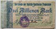 Traunstein, Bayern 3 Millionen Mark Notgeld, Ktz 4,5 mm -