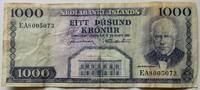 Island 1000 Kronen -