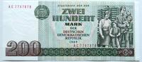 DDR 200 Mark 1985 Computersatz, Serie AC, nicht ausgegeben GEM UNC