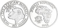 Somalia 10 Dollar African Monkey 1 Unze Silber -