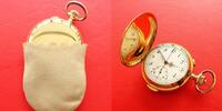 Schweiz, HERREN Taschenuhr, TASCHENUHR INVICTA, Chronograph, Gold-14K, 1/4 Repetition-gute Funkt.-ca-1901, -