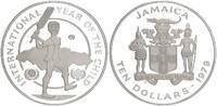 Jamaika 10 Dollar Internationales Jahr des Kindes Silber -
