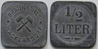 Wackersdorf, Bayern 1/2 Liter Biermarke, Braunkohle, Bergbau -